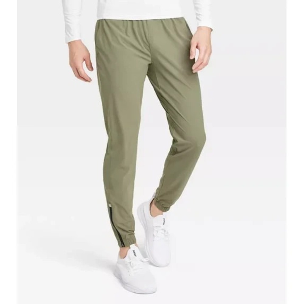 Men's All In Motion Tricot Jogger Pants Green XXL New With Tags